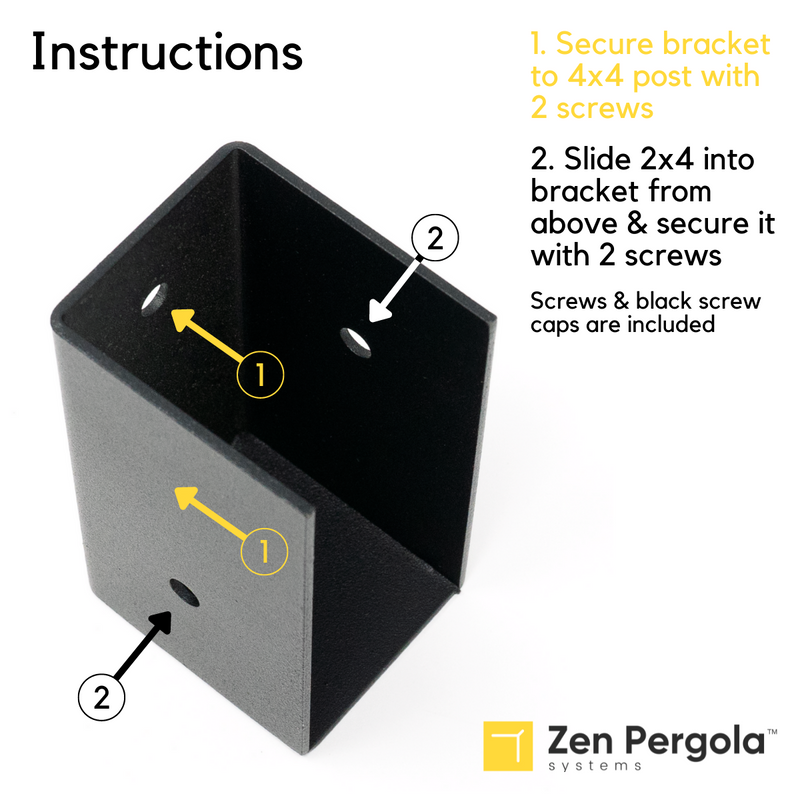 Pergola Insert Bracket (for 2x4 Wood Slats), photo 8 of 8