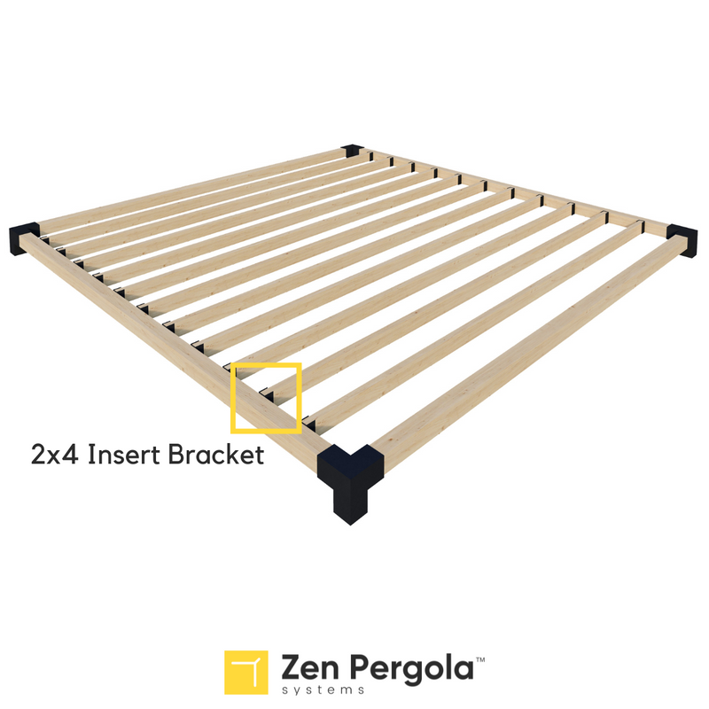 Pergola Insert Bracket (for 2x4 Wood Slats), photo 2 of 8