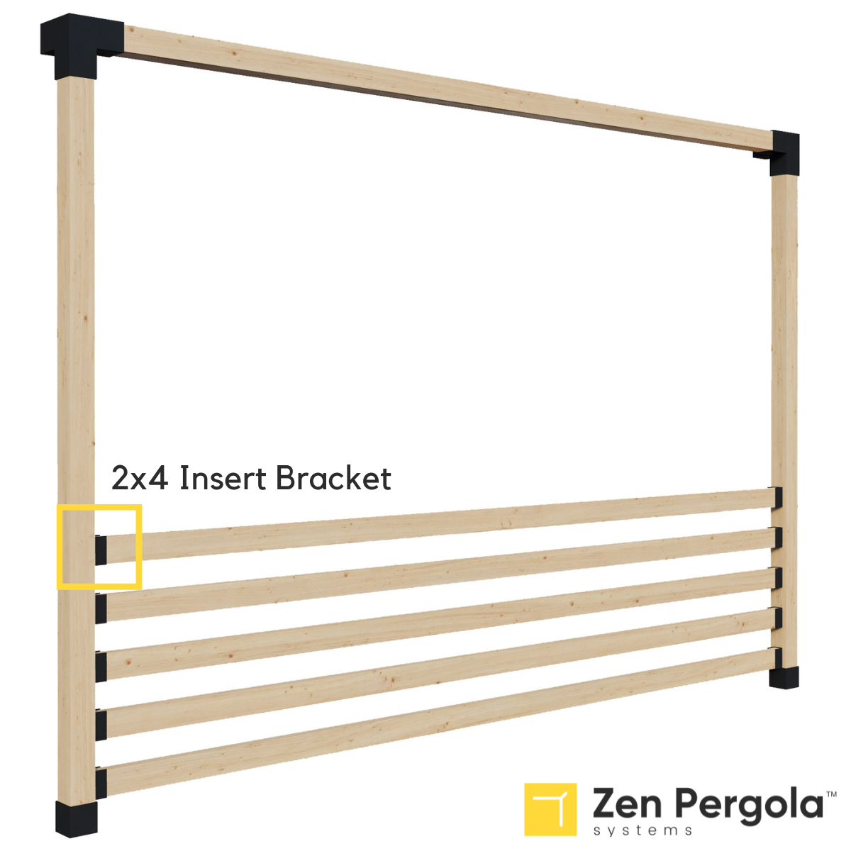 Pergola Insert Bracket (for 2x4 Wood Slats), photo 4 of 8