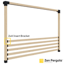 Pergola Insert Bracket (for 2x4 Wood Slats)