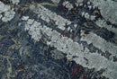 Gray and Silver Modern Abstract Wool Area Rug 2x4 - Hand Knotted