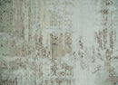 Bamboo Silk Modern Abstract Area Rug 2x4 - Silver Beige Peach