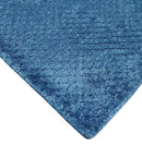 2x4 Modern Geometrical Cross Square Hand Made Blue Art silk Area Rug | N4724