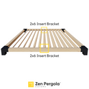 Pergola Insert Bracket (for 2x6 Wood Slats)