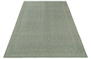 Custom Made Silver Traditional Silver Hand Knotted Wool Rug