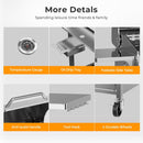 3 & 4-Burner Propane Gas Grills with Side Burners, for Outdoor Cooking, BBQ, Patio, Camping