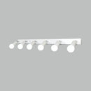 GobekUsa 3/4-Head Bedroom Vanity Wall Sconce in Simple Metal Finish with Exposed Bulb - Black/White