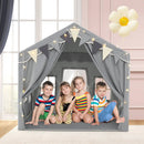 3-4 Kids Large Play Tent House with 2 Opening Doors and Star Lights-Gray by LJGDeals