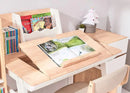 Adjustable Calla Wood Growth Desk with Easel - Natural Color