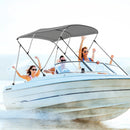 3-Bow Boat Bimini Top with Storage Boot - Gray by DirectDeals
