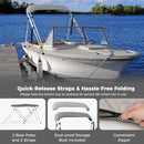 3-Bow/4-Bow Boat Bimini Top Sun Shade Boat Canopy with Storage Boot