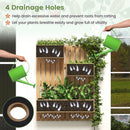 3-Box Wooden Raised Garden Bed with Trellises and Fabric Liners-Natural by LJGDeals