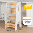 Adjustable Toddler Kitchen Tower with Safety Bars by Ocodile.com
