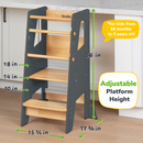 Adjustable Toddler Kitchen Tower with Safety Bars by Ocodile.com