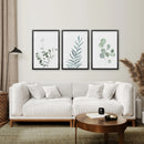 Watercolor Botanical Set of 3 Prints Wall Decor by Wall Art Set