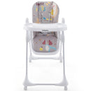 3-In-1 Convertible Highchair with Adjustable Height and 5-Point Safety Belt and Lockable Wheels