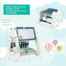 3-In-1 Double Sided Magnetic Dry-Erase Board with Stool and Flipped Writing Desktop by LJGDeals