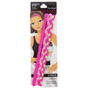 3 Pack Single Pom Braid In the Pink | Nylon Headband Hair Accessory