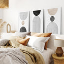 Neutral Mid-Century Modern Wall Art | Set of 3 by Wall Art Set