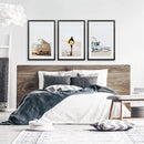 Surfer on the Sand Wall Art Set. Yellow Bus, Lifeguard Tower by Wall Art Set