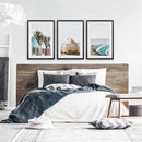 Summer Surfing Wall Art Set. Yellow Bus, Surfboards, Beach Cabins by Wall Art Set
