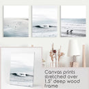 Navy Blue Surfing Wall Art. Set of 3 Prints by Wall Art Set