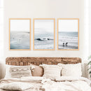 Navy Blue Surfing Wall Art. Set of 3 Prints by Wall Art Set