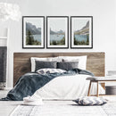 Montana Glacier National Park. Mountain Lake. Travel Wall Art by Wall Art Set