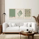 Yayoi Kusama Sage Green Print Set of 3 by Wall Art Set