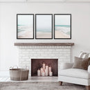 Minimalist Neutral Ocean Beach Wall Art Set of 3 Pieces by Wall Art Set