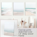 Minimalist Neutral Ocean Beach Wall Art Set of 3 Pieces by Wall Art Set