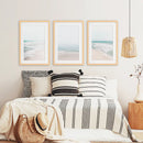 Minimalist Neutral Ocean Beach Wall Art Set of 3 Pieces by Wall Art Set