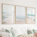 Minimalist Neutral Ocean Beach Wall Art Set of 3 Pieces by Wall Art Set