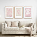 3 Piece Blush Pink Matisse Wall Art Set by Wall Art Set