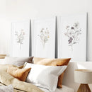 3 Piece Watercolor Floral Wall Art Set by Wall Art Set