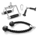 3-Piece Cable Machine Attachment Set for Home Gym by LJGDeals