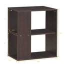 2-Tier Side End Table with Storage Shelves by LJGDeals