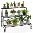 3-Tier Mental Plant Stand with Grid Shelf by LJGDeals