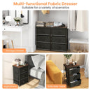 3-Tier Fabric Nightstand with Sturdy Metal Frame by LJGDeals
