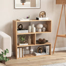 Concave Bookshelf 3-Shelf Open Bookcase with Anti-Toppling Device for Living Room Study Office by LJGDeals