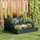 Heavy-Duty Metal Outdoor 3-Tier Raised Garden Bed Planter Box by DirectDeals