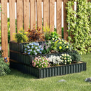 Heavy-Duty Metal Outdoor 3-Tier Raised Garden Bed Planter Box by LJGDeals