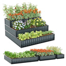 Heavy-Duty Metal Outdoor 3-Tier Raised Garden Bed Planter Box by DirectDeals