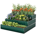 Heavy-Duty Metal Outdoor 3-Tier Raised Garden Bed Planter Box by DirectDeals