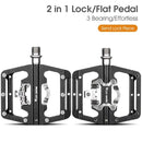 3 Bearings Bicycle Pedals Ultralight Anti-Slip Road Pedal Cycling Sealed Bearing Bike Pedals Accessories Bearings Pedals For Bicycle Lightweight Bicycle Pedals Of Road Bikes