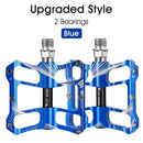 3 Bearings Bicycle Pedals Ultralight Anti-Slip Road Pedal Cycling Sealed Bearing Bike Pedals Accessories Bearings Pedals For Bicycle Lightweight Bicycle Pedals Of Road Bikes