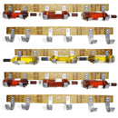 Whiskey & Wine Barrel Stave Wall Rack — 3-Bottle Display