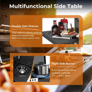 3 Hearth Propane Gas Grill, 355 Sq. Inch Cooking Area, Outdoor Camping Picnic, Black