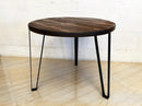 Whiskey & Wine Barrel Steel-Leg Table Set — 3 Chairs, Modern Build