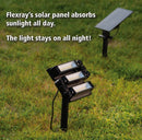 3 Color Temperature 180° Solar Powered Flood Light Outdoor 230 Lumen - Waterproof Bright LED Spotlight
